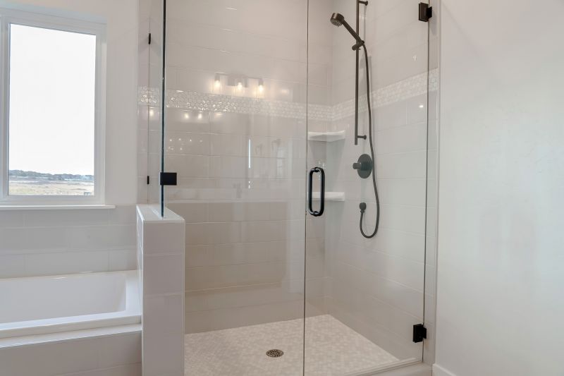 Contemporary Walk-In Shower with Glass Enclosure