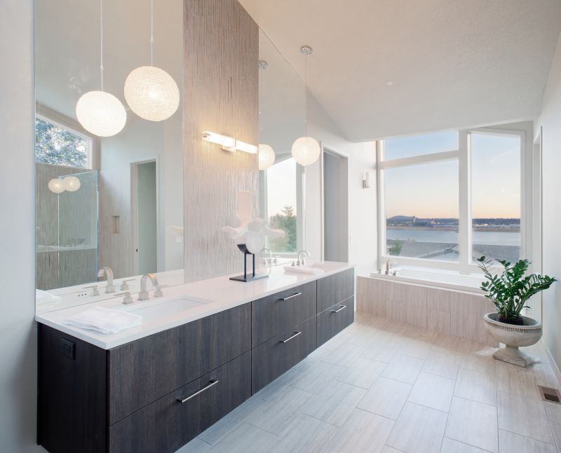 Bathroom with Recessed Lighting and Natural Light